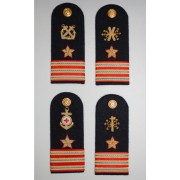 Spalline (paio) per uniforme di servizio estiva (S.E.B) e ordinaria estiva (O.E.) per Primo Maresciallo Luogotenente della Marina Militare Italiana (tutte le categorie) Spalline (paio) per uniforme di servizio estiva (S.E.B) e ordinaria estiva (O.E.) per Primo Maresciallo Luogotenente della Marina Militare Italiana (tutte le categorie)
